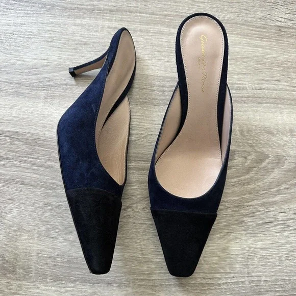 Gianvito Rossi Slip Suede Sneaker Sz 10 Gianvito Rossi - Suede Slip-On Sneakers - Blue Gianvito Rossi main image 3